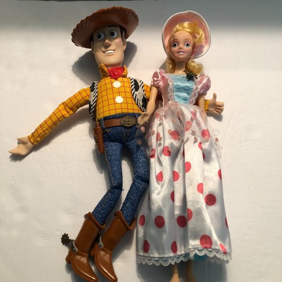 Toy Story 2 Woody and Bo Peep 1999 Kiss on the Cheek - Picture 1 of 11